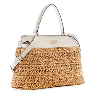 Guess  Liguria Crochet Straw Satchel