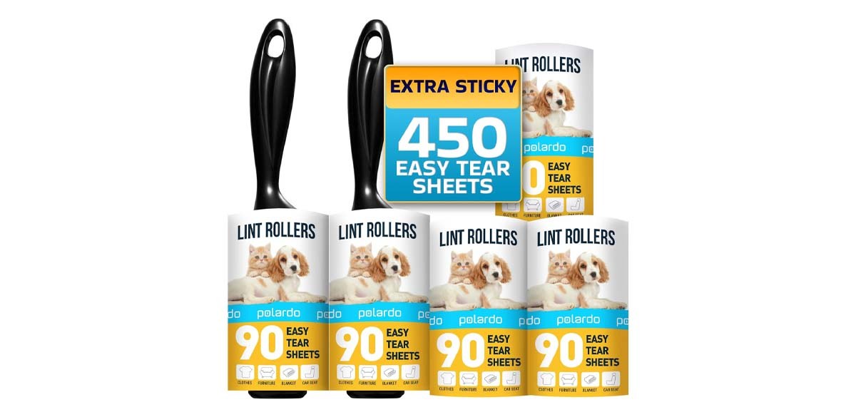 5 Large Lint Rollers for Pet Hair 5 Large Lint Rollers for Pet Hair