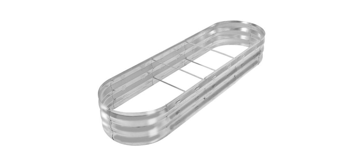 a large galvanized metal garden bed a large galvanized metal garden bed