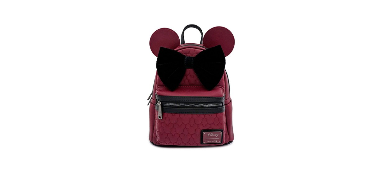 Best Loungefly Quilted Minnie Mouse Double Strap Shoulder Bag Best Loungefly Quilted Minnie Mouse Double Strap Shoulder Bag