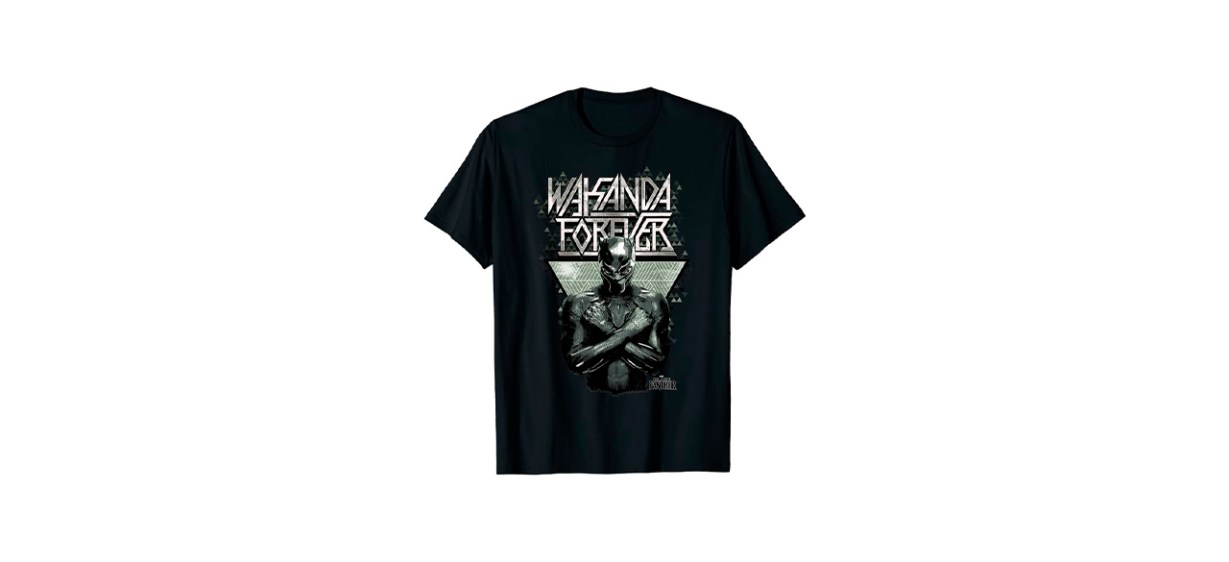 Best Marvel Black Panther- Wakanda Forever Prism Patterned T-shirt Best Marvel Black Panther- Wakanda Forever Prism Patterned T-shirt
