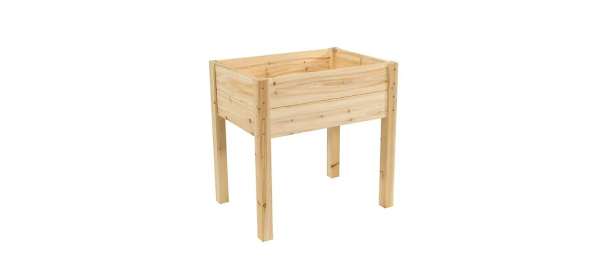 Outdoor Essentials 28- By 20-Inch Cedar Raised Garden Bed Planter Outdoor Essentials 28- By 20-Inch Cedar Raised Garden Bed Planter