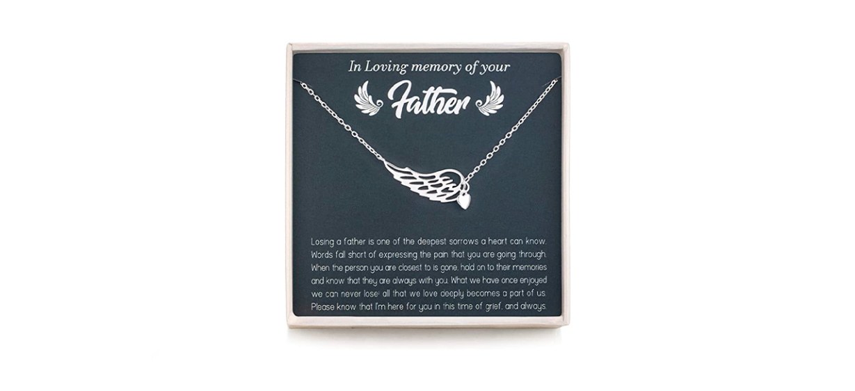 RareLove Sterling Silver Angel Wing Heart Pendant RareLove Sterling Silver Angel Wing Heart Pendant