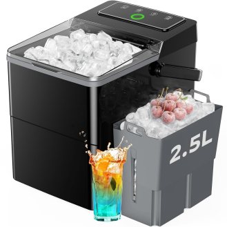 Silonn Ice Maker Countertop with Expandable 2.5L Ice Basket