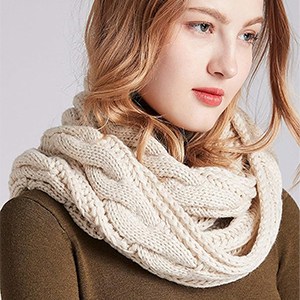 NEOSAN Thick Ribbed Infinity Circle Scarf