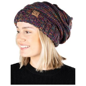 Funky Junque  Oversized Cable Knit Slouchy Beanie