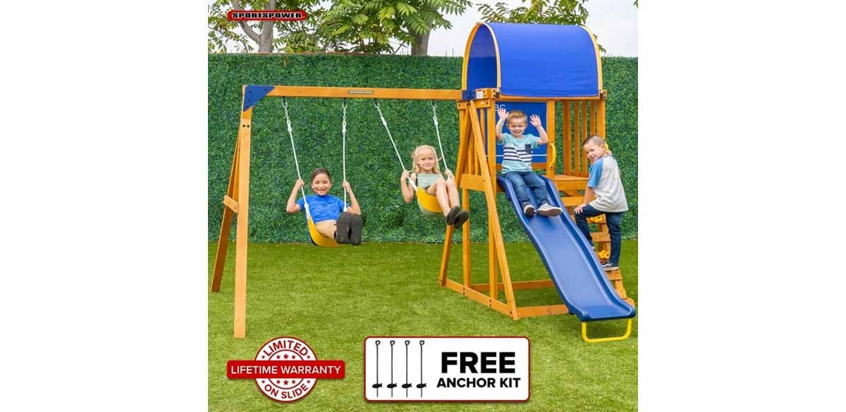 Sportspower Addison Wooden Swing Set