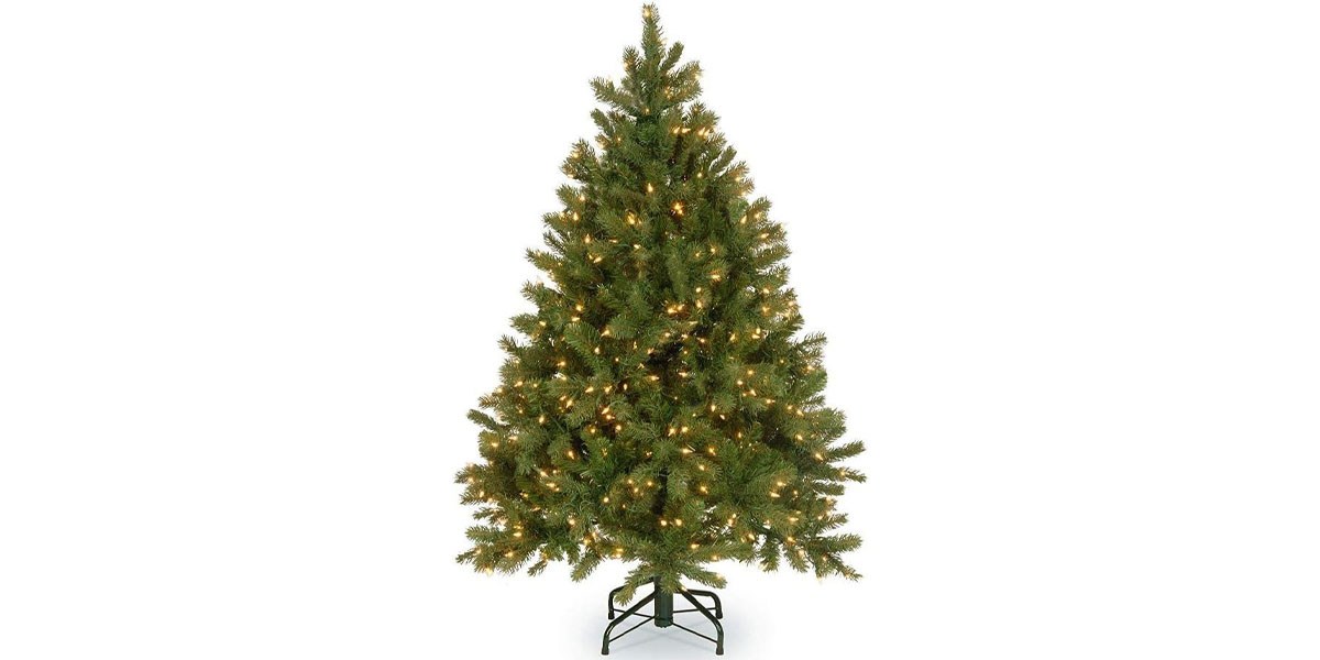 National Tree Company Pre-Lit 'Feel Real' Artificial Full Downswept Christmas Tree