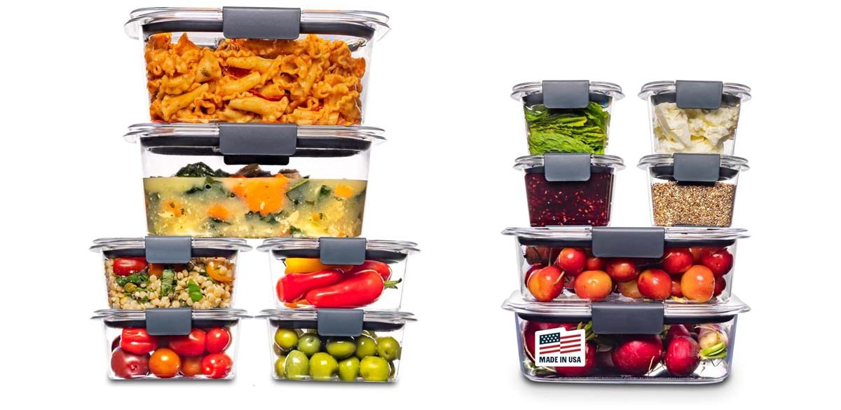 Rubbermaid Brilliance BPA-Free Airtight Food Storage Containers