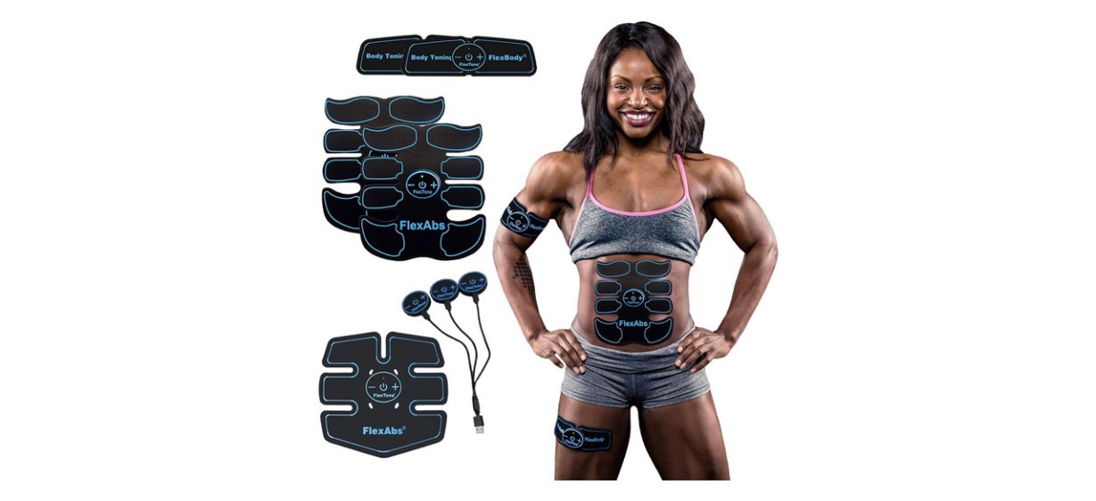 Flextone Abs Stimulator Muscle Toner on white background