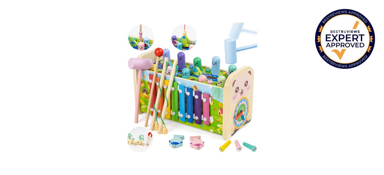 Best Beacron 7-in-1 Wooden Montessori Whack-a-Mole Game