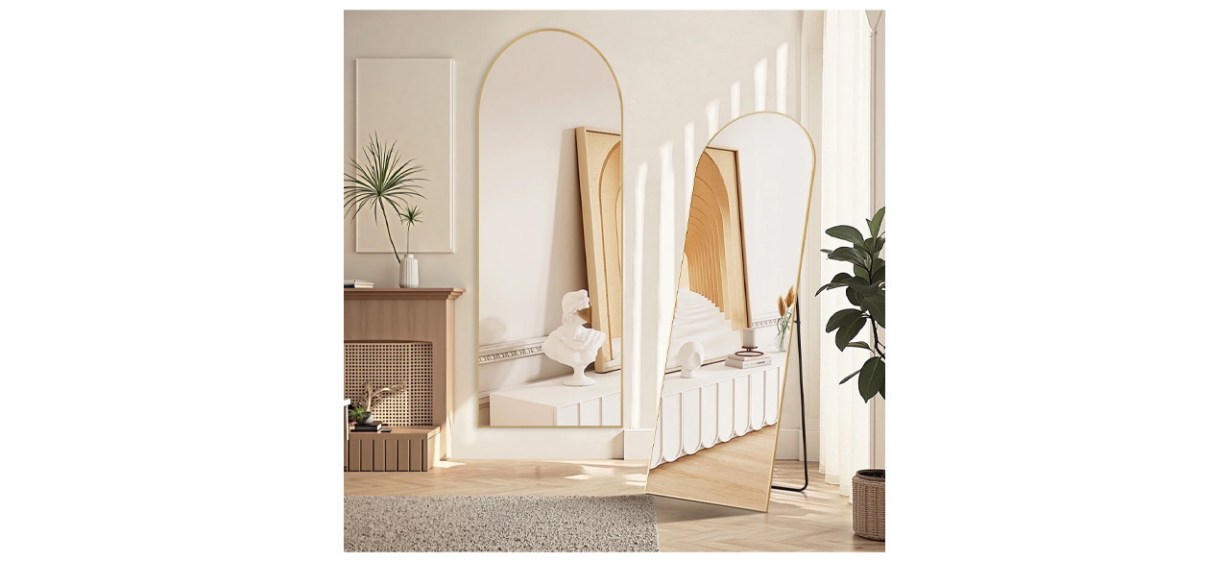 IULULU 59 x16 Arched Full Length Mirror