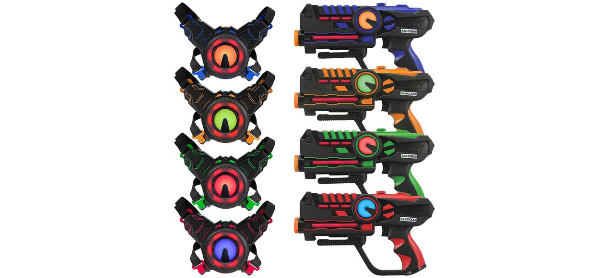 ArmoGear Laser Tag Set on white background