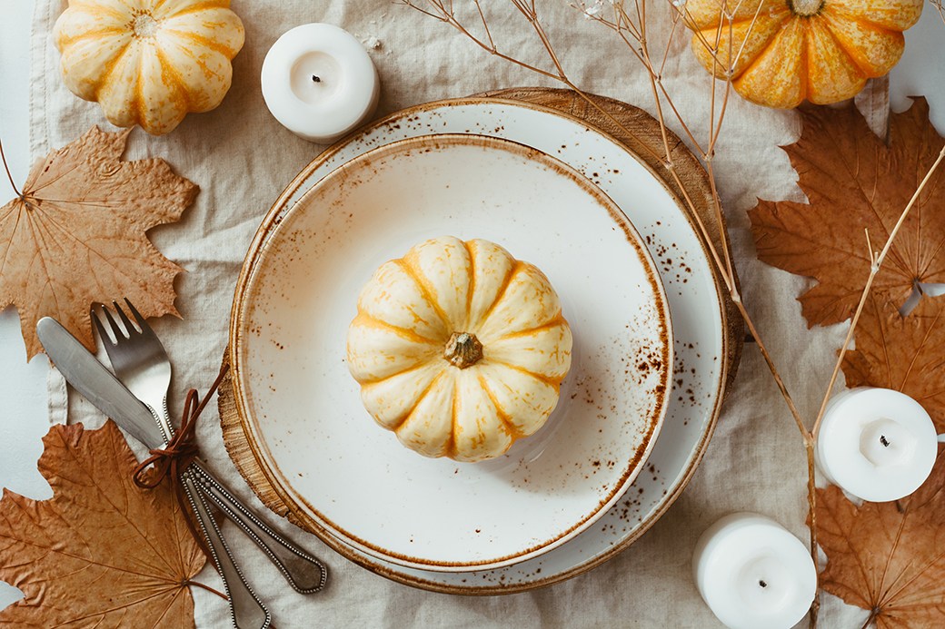 Thanksgiving table setting