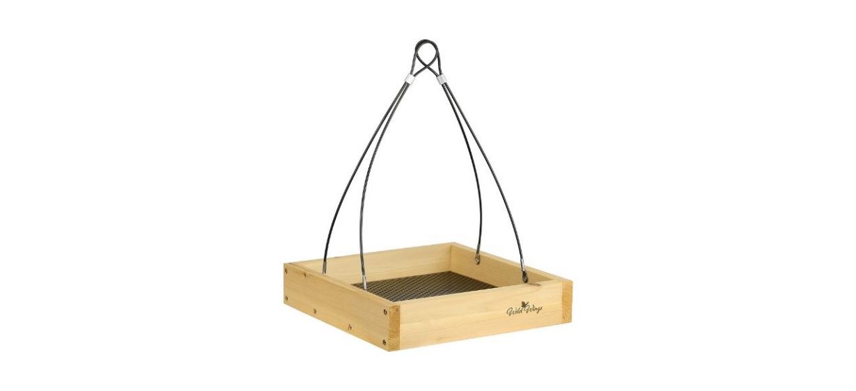 Best Wild Wings Cedar Tray Bird Feeder