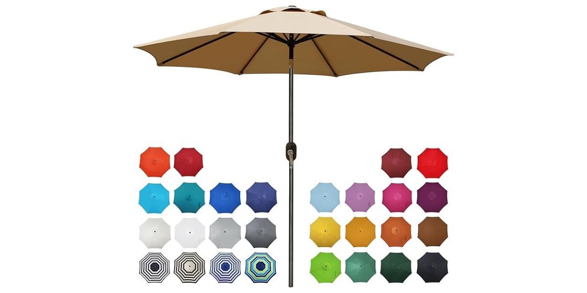 Blissun 9' Outdoor Patio Umbrella