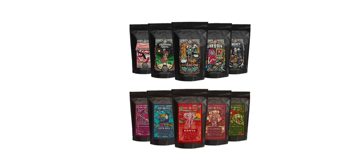 Bones Coffee Company Favorite Flavors Sample Pack