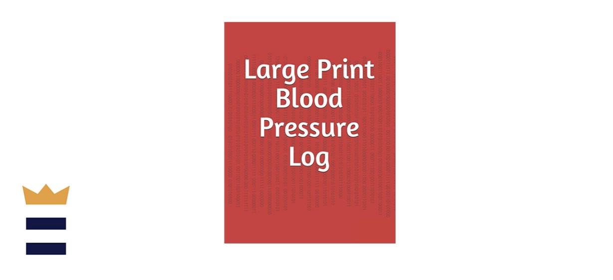 Large Print Blood Pressure Log Book by Nancy Robertson