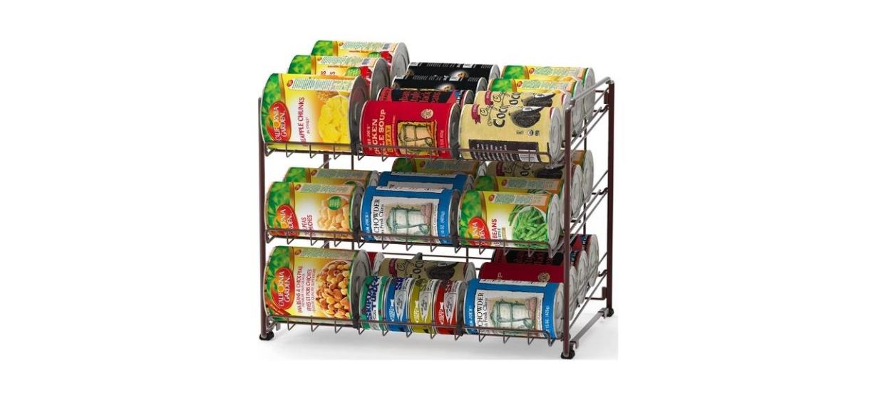 Simple Houseware Stackable Can Rack Organizer