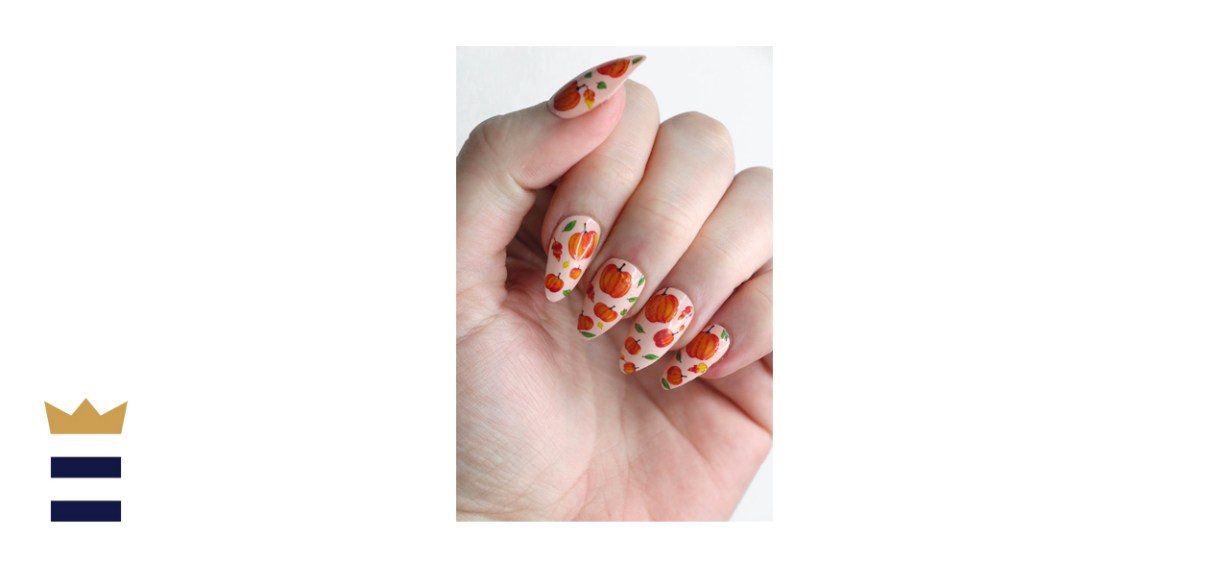 Tattoorary Pumpkin Nail Tattoos