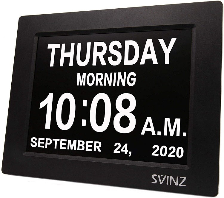 Svinz 3 Alarms Dementia Clock