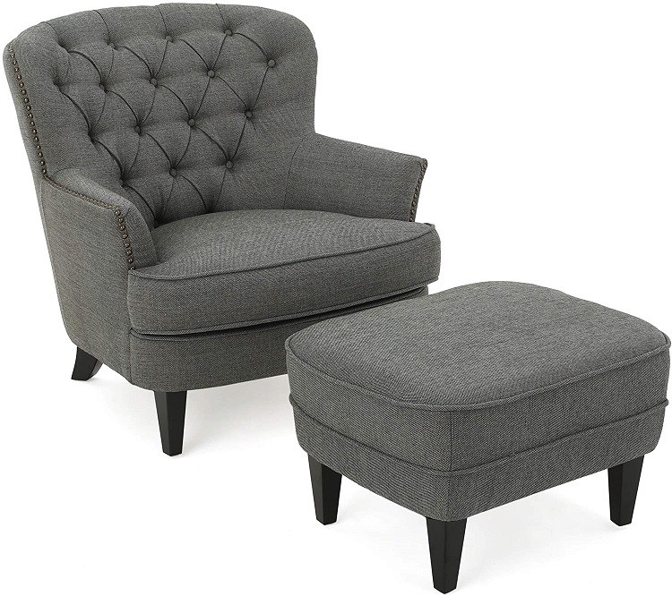 Christopher Knight Home Tafton Club Chair and Ottoman Set