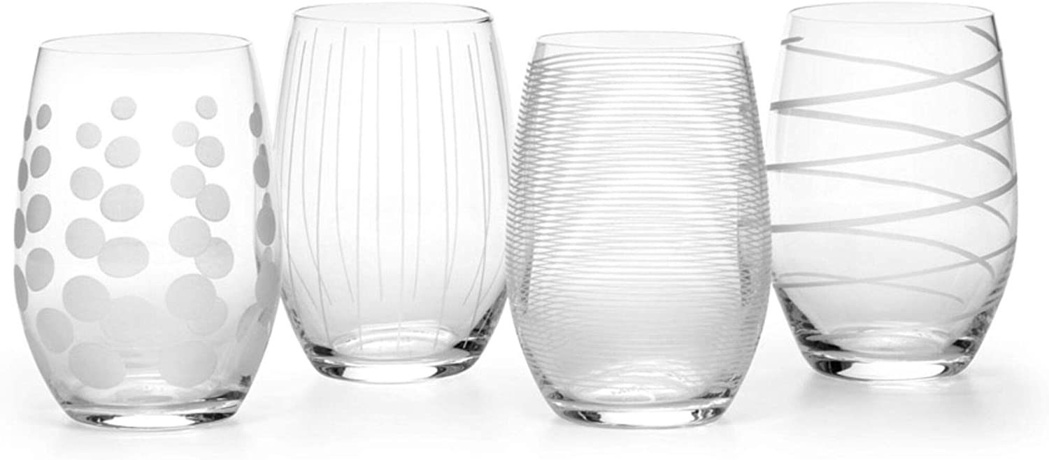 Mikasa Cheers Stemless Wine Glass Set