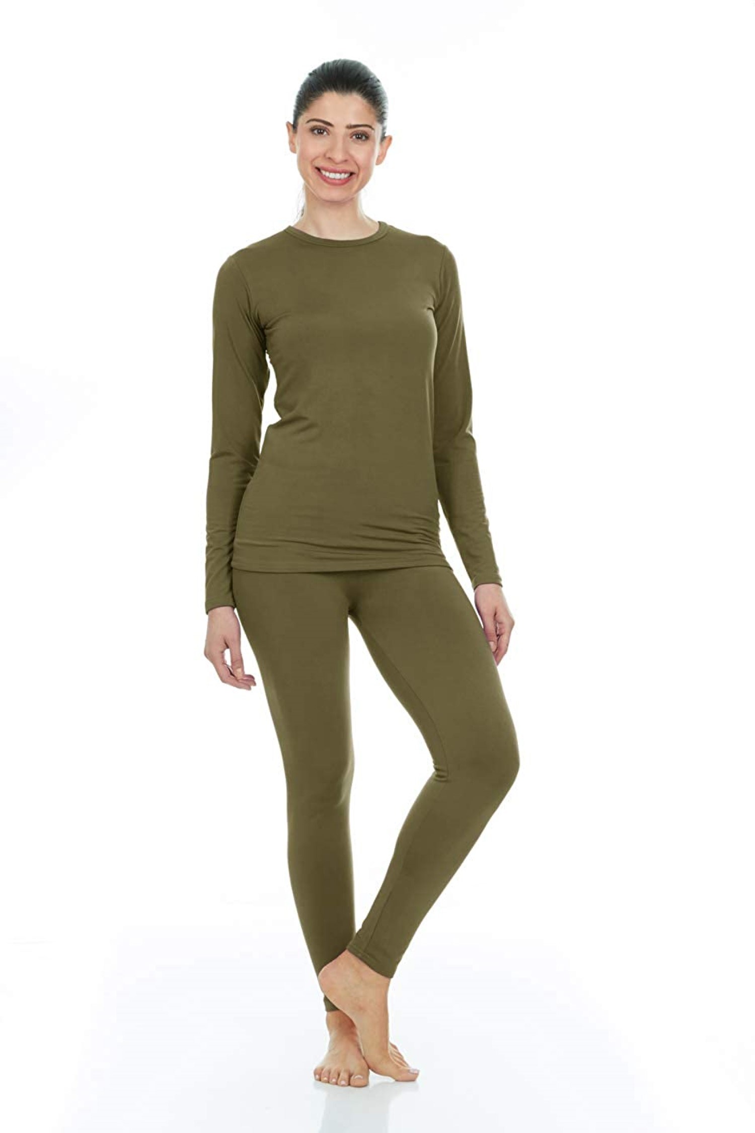 Thermajane Women&#039;s Ultra Soft Thermal Underwear Long Johns Set
