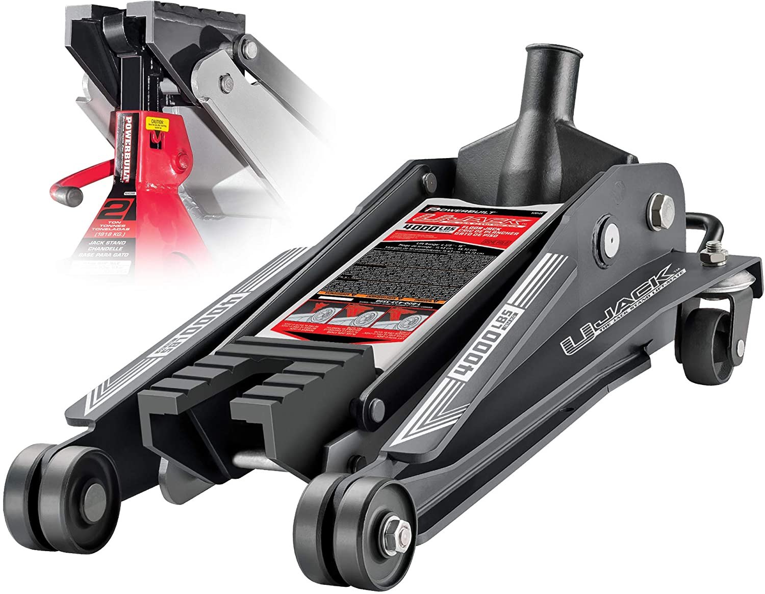 Powerbuilt Garage Jack – 4,000lb Capacity