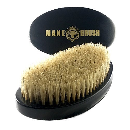 The Mane Brush Curved 360 Wave Brush – Men&#039;s Curved Military Hair and Beard Brush