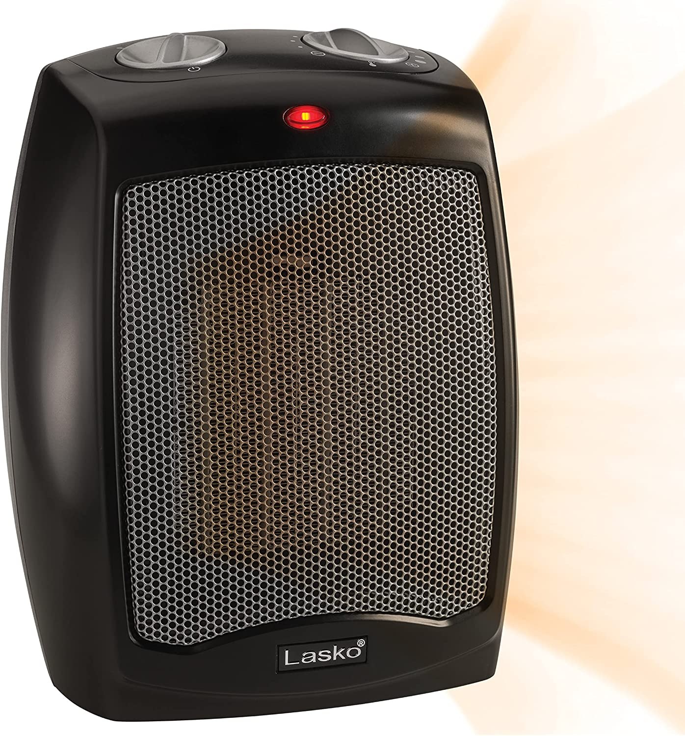 Lasko Ceramic Adjustable Thermostat Tabletop or Under-Desk Heater