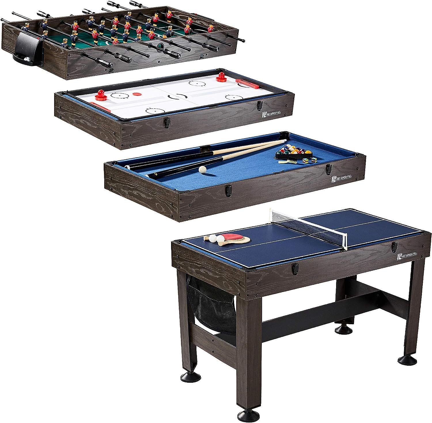MD Sports Combination Ping Pong, Air Hockey, and Pool Table