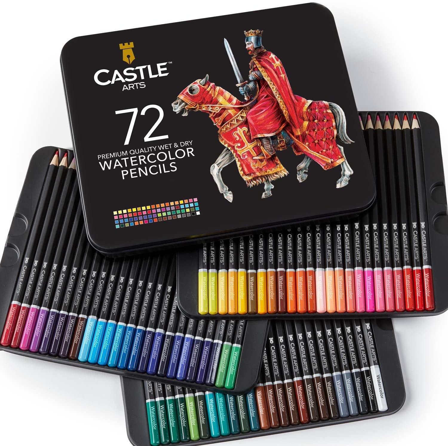 Castle Arts 72-Pencil Watercolor Set