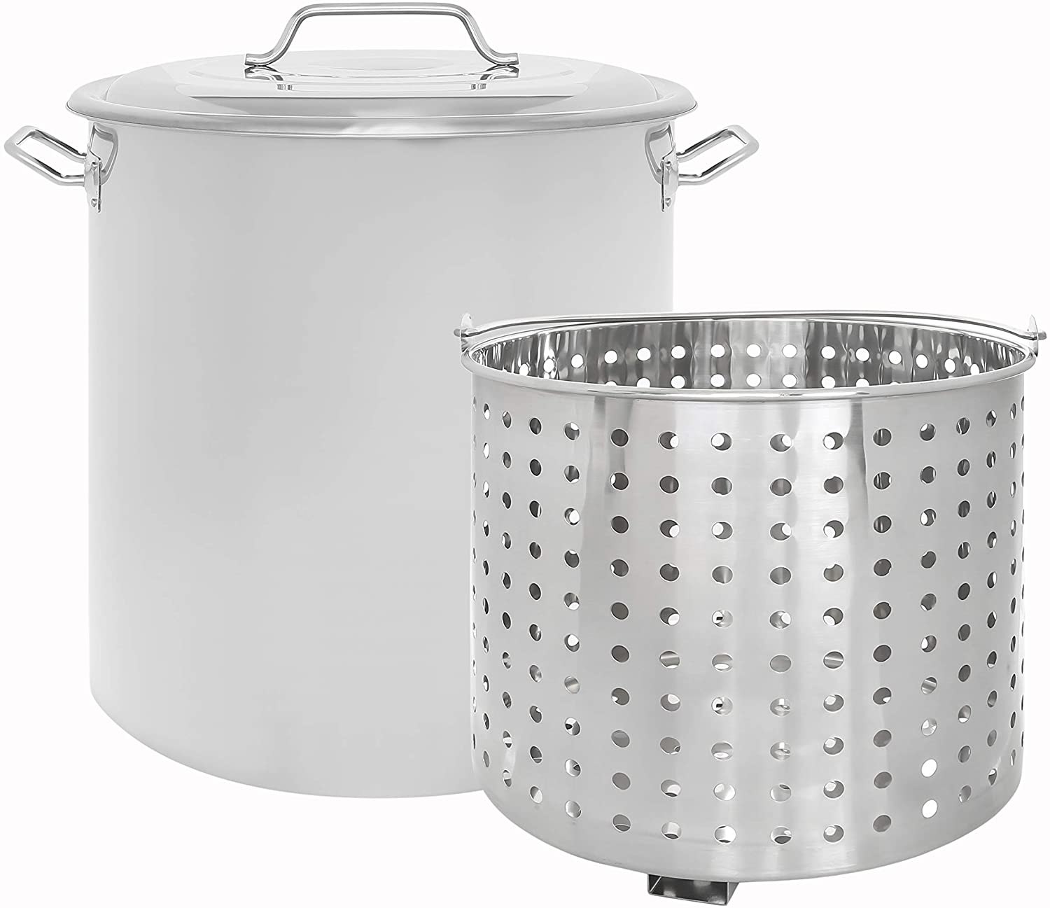 Concord Stainless Steel Stock Pot with Steamer Basket