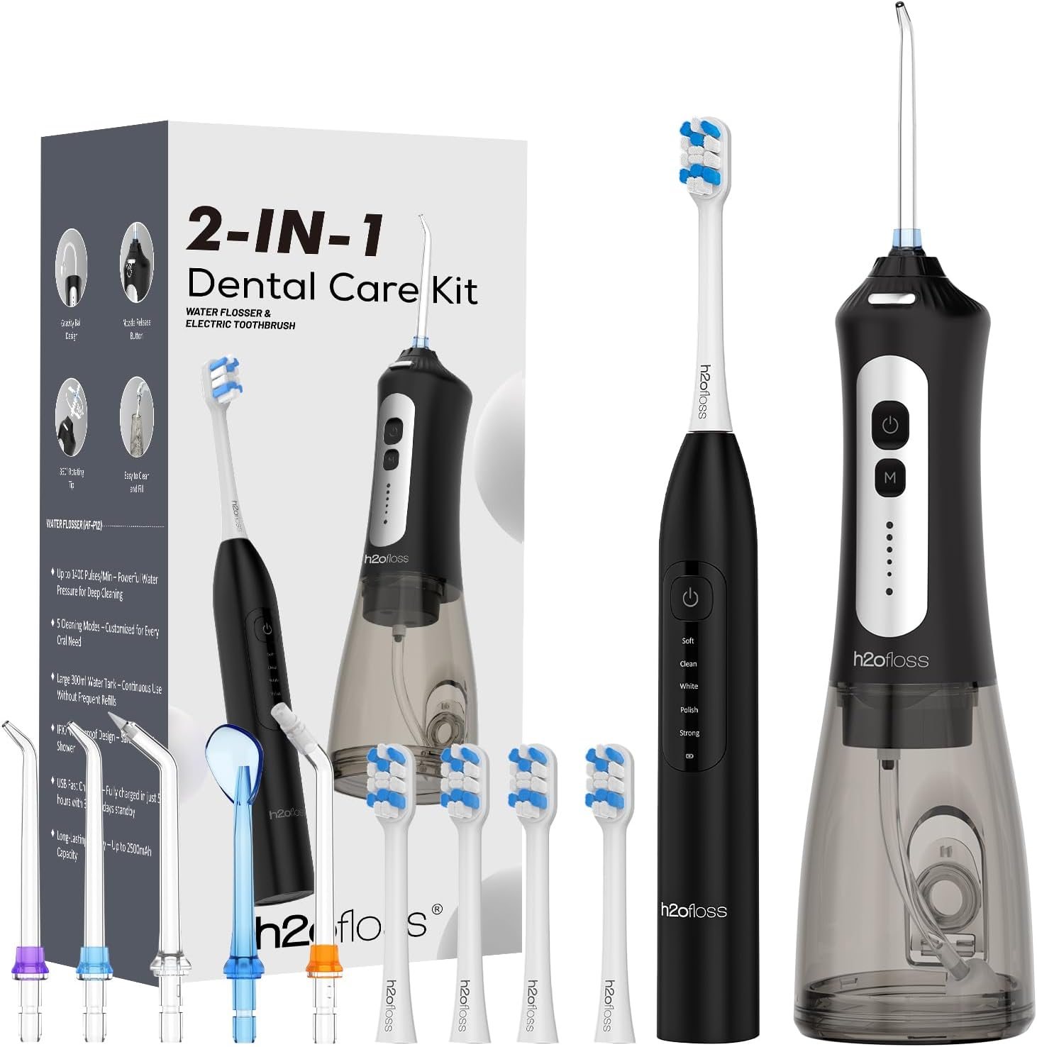 H2ofloss Electric Water Dental Flosser (HF-Series)