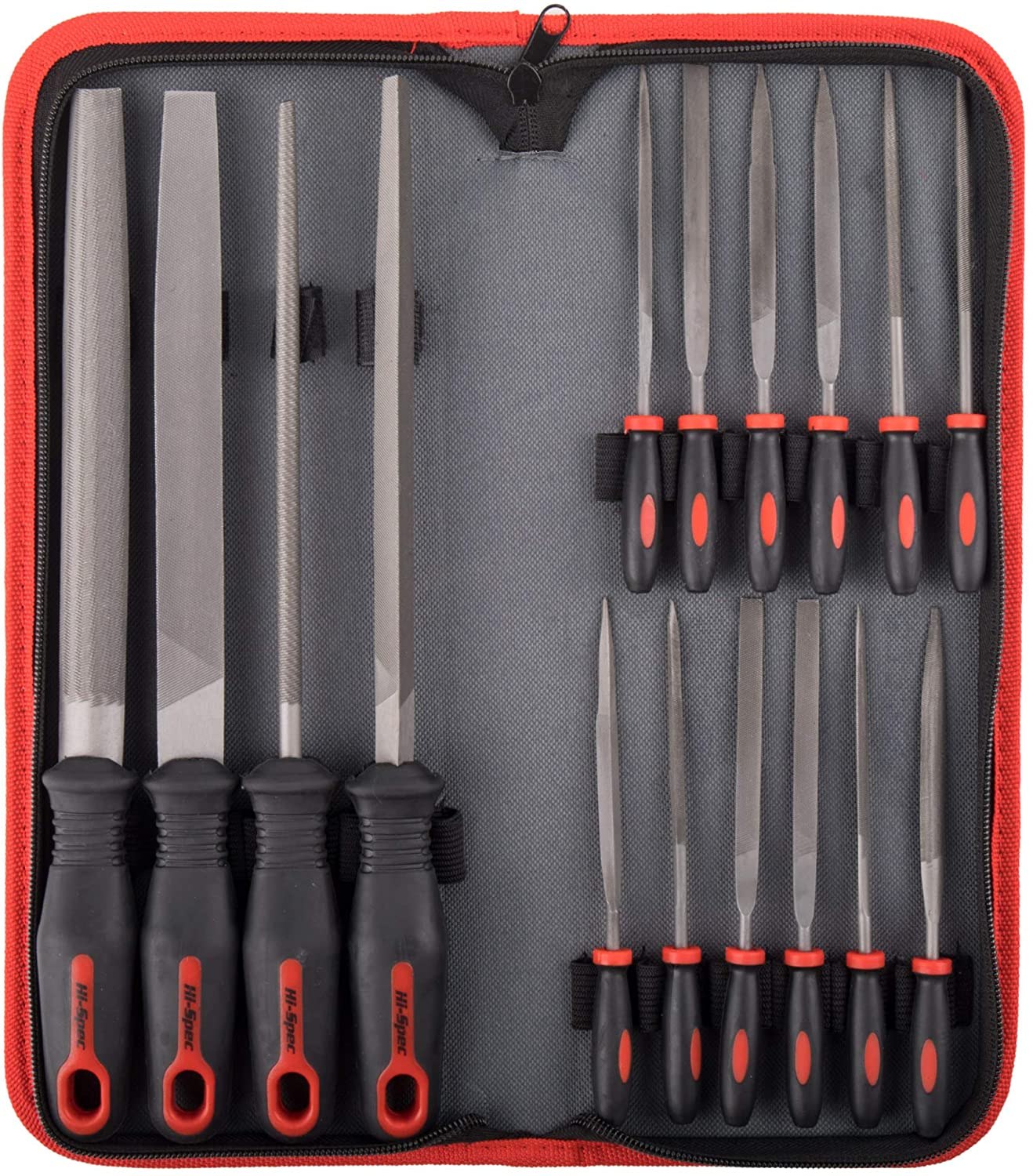 Hi-Spec Carbon-Steel Hand &amp; Steel File Tool Set