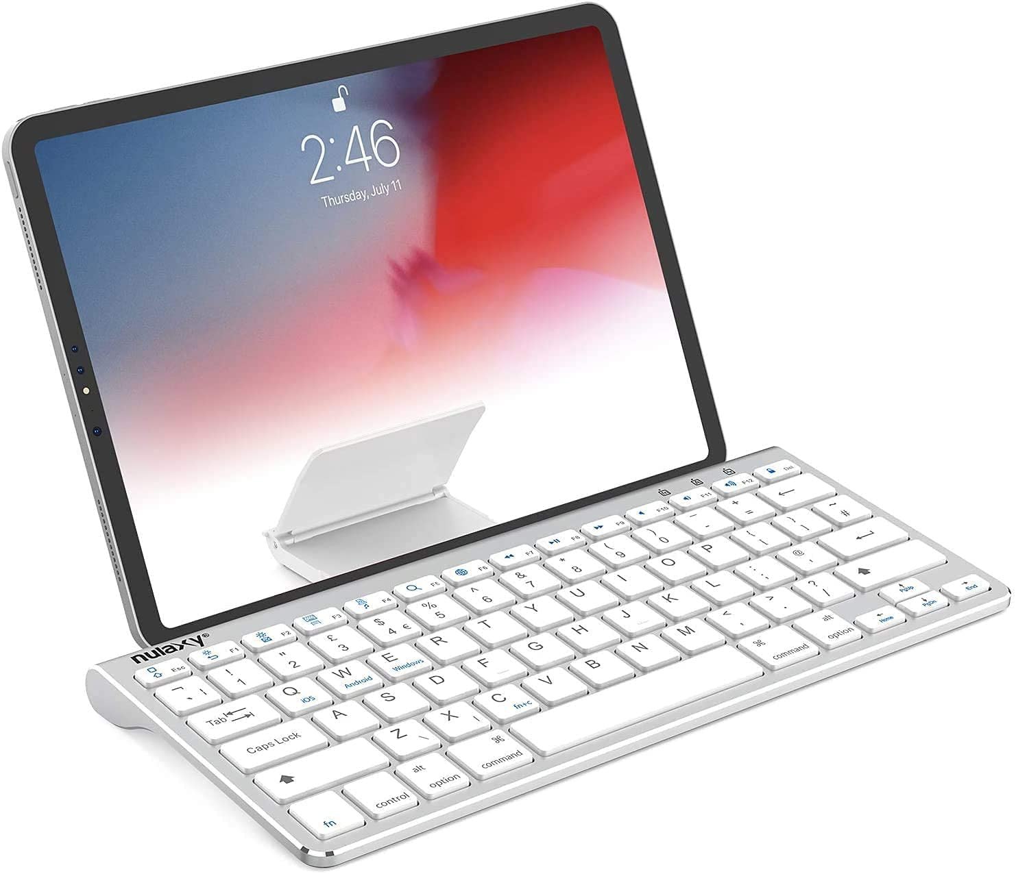 Nulaxy KM13 Bluetooth Keyboard with Sliding Stand
