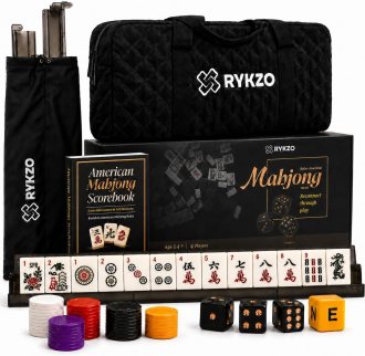 RYKZO American Mahjong Set with Shufflers and Scorebook